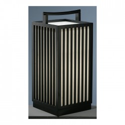 Grande Lampe japonaise Kumo noire