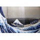 Rideau japonais Noren Vague d' Hokusai