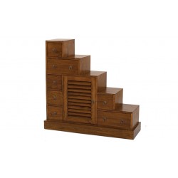Meuble escalier en bois massif 105 cm