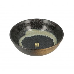 Bol en céramique japonaise dans les tons brun