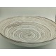 Grand plat en céramique avec motifs spirales