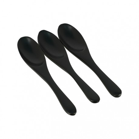 Set de 3 cuillère en bois couleur noir