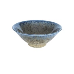 Bol évasé bleu en céramique japonaise