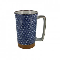 Grand mug bleu marine à étoiles