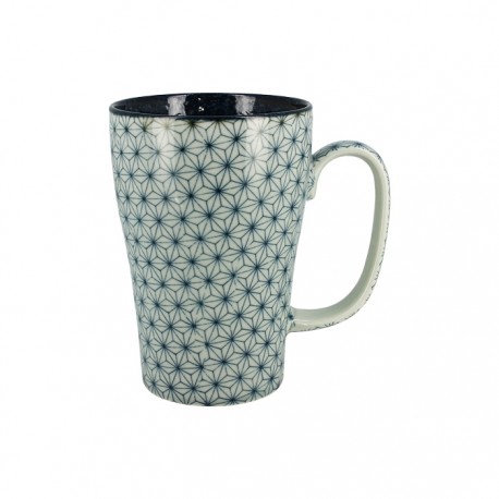 Grands mugs Asanoha bleu