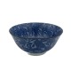 Bol japonais bleu en céramique motifs éventails
