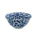 Bol japonais bleu en céramique motifs fleurs