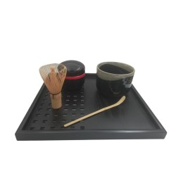 Set cérémonie du thé plateau noir