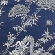 Kimono japonais Yukata dragons et bambous détail des motifs