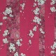 Kimono japonais fleurs de cerisier rouge