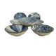 Set de 7 coupelles bleus en céramique japonaise