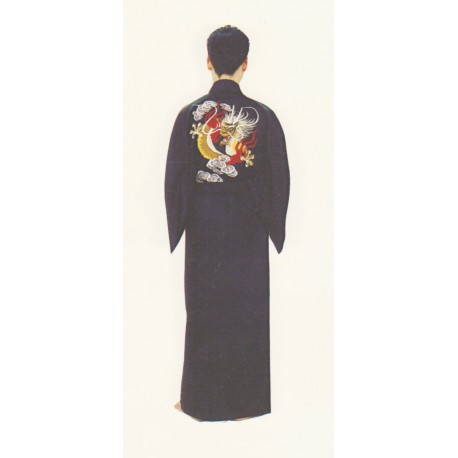 Kimono japonais motif Dragon