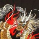 Kimono japonais motif Dragon détail