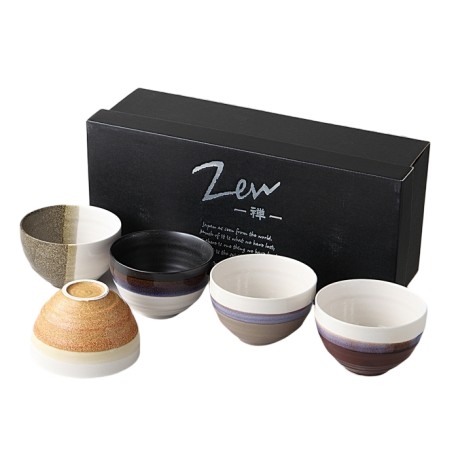 Set de 5 bols japonais "Zen"