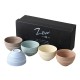 Set de 5 bols japonais colorés Zen