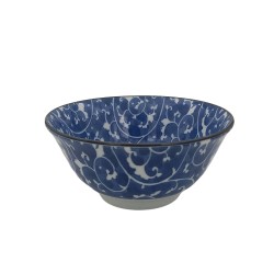 Bol japonais bleu motifs Karakusa