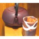 Tasse à thé japonaise Yunomi brun avec théière en fonte