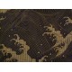 Yukata japonais pour homme motifs Vagues couleur noir