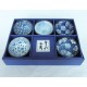 Set de 5 raviers bleus en céramique japonaise